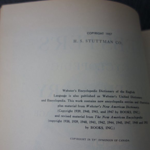 1957 Webster's Encyclopedic Dictionary of the English Language - Picture 10 of 16